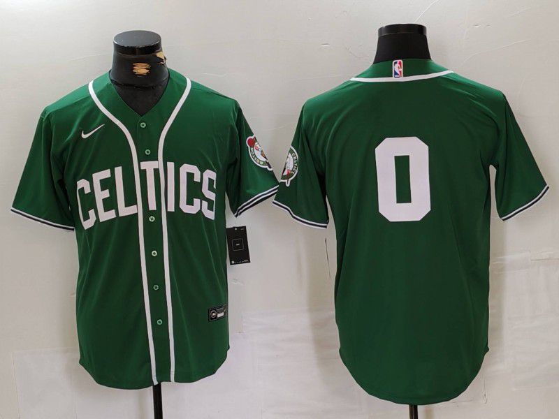 Men Boston Celtics #0 Tatum Green Joint Name 2024 Nike NBA Jersey style 31